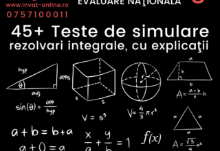 45 Teste de matematica pentru Evaluarea Nationala 2021, 2022, 2023, clasa a VIII-a, rezolvate si explicate, lectii video si PDF