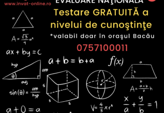 Testare gratuită a nivelului de cunostinte de matematica pentru Evaluarea Natională 2026, valabil doar pentru Bacau