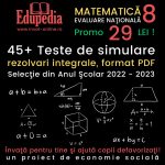 48 Teste de matematica pentru Evaluarea Nationala (selectie 2022-2023), rezolvari integrale, format PDF