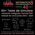 60 Teste de matematica pentru Evaluarea Nationala 2024 si 2025, clasa a VIII-a, rezolvate integral PDF