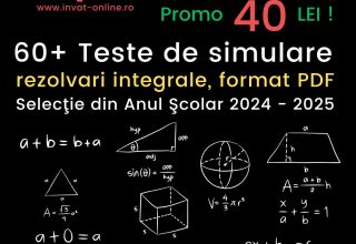 60 Teste de matematica pentru Evaluarea Nationala 2024 si 2025, clasa a VIII-a, rezolvate integral PDF